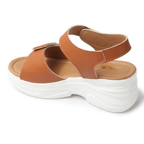 Image of LENSBURY Women Stylish Slippers Wedges I Flat Slip on Sandals I Stylish and Casual for Everyday use I Comfortable & Lightweight for Girls & Ladies LJOJO56