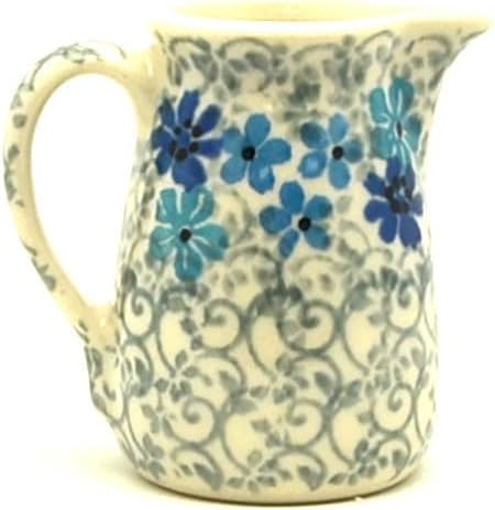 Polish Pottery Miniature Pitcher - Sea Blossom