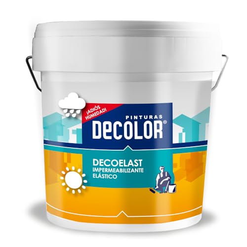Deco-Elast. Revestimiento impermeabilizante elástico para Terrazas, Cubiertas, Tejados, Etc. 750 ml. Negro