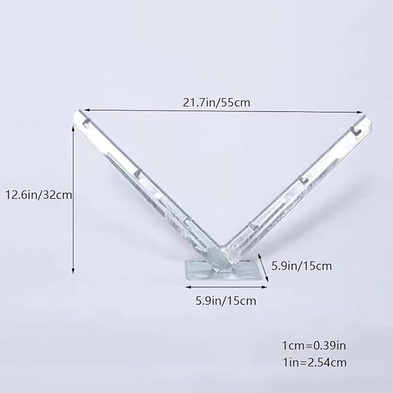 Razor Wire Bracket, Hot-dip Galvanised V Stand, Protection Net Shelf, Mounting Round Roll Cage (Color : Silver, Size : 1PCS)