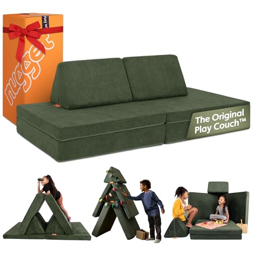 Best Couch Color for Kids: Durable, Stylish, and Easy-to-Clean Choices 2 Nugget - The Original Play Couch for Kids - Modular Foam Children's Sofa for Playroom, Imagination, & Creative Open Ended Play - Washable & Convertible Playroom Furniture, Willow