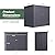 EBE 46 Cu. Ft Outdoor Trash Can Storage, Metal Storage Bike Shed, Waterproof Garbage Can Organizer with Chain Lid, Outdoor Storage Clearance for Patio, Garden, Backyard