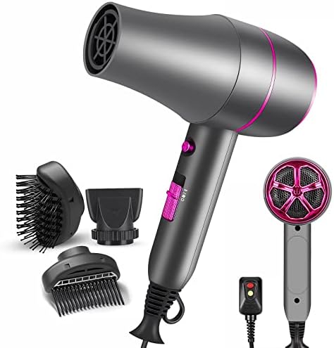 Airopen Hair Dryer Brush Blow Dryer, Hot Tools Blow Dryers Blowout Brush, Travel Hair Dryers Comb, Professional Ionic Hairdryer with Stand, HairDryers for Women, Blowdryers for Black Natural Hair