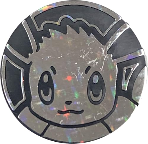 Pokemon Official Coin - Eevee - Holo Foil Shiny - Juego de