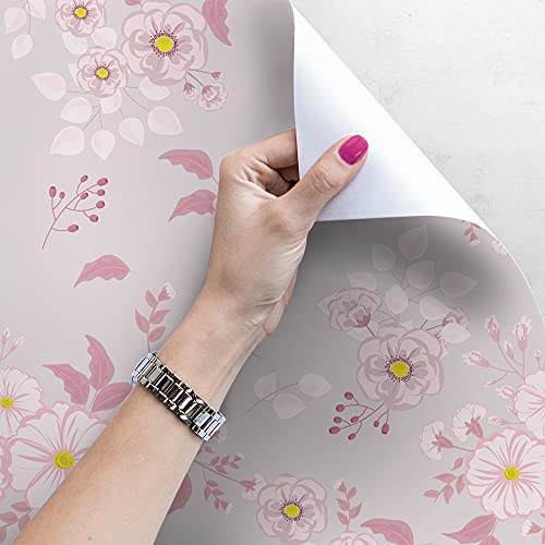 Papier peint fleurs 208x146 cm pour masquer un mur abîmé - 4