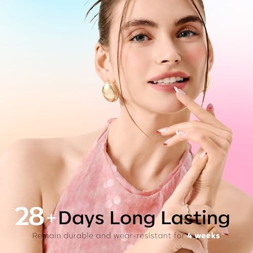 Image of Modelones Gel Nail Polish Set, 6 Colors 2026 Summer Clear Blue Blooming Gel Polish Creamy White Pastel Yellow Pink Orange Nude Jelly Nail Polish W Flower Stickers & Liner Nail Brush LED DIY Gift