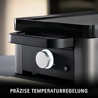 WMF Master Raclette Grill mit Keramikpfännchen und Schiebern, Raclette 8 Personen, 1500 W, mit Ablage, variable Temperaturkontrolle, antihaftbeschichtet, spülmaschinengeeignet, edelstahl schwarz matt – Ansicht 6