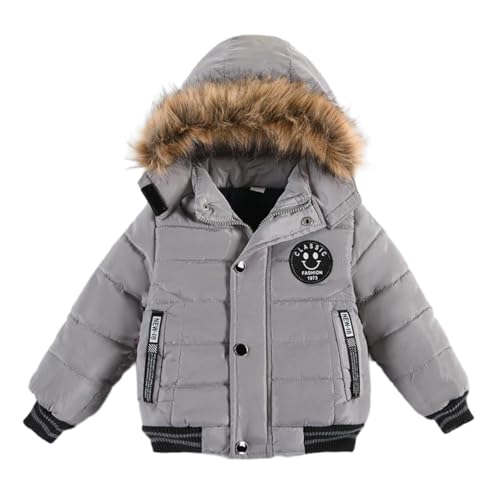Lengender Blouson Manteau Fourrure Chaud Enfant Garçon Bébé Ski Vêtement Doudoune à Capuche Veste à Manches Longues Chaud 1-5 Ans (FR/ES, Âge, 3 ans,...