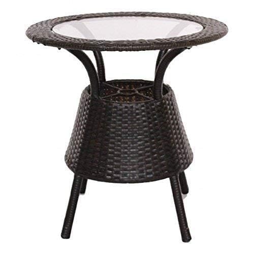 Image of D-12 4 Chair 1 Table with Cushion Seating Table & Chair Set for Outdoor, Balcony, Garden, Coffee Table Set Conversation Set, Furniture with 1 Table (Brown & Cream)