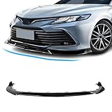 Archaic Front Bumper Lip Splitter Compatible for Toyota Camry [LE, XLE, Hybrid LE, Hybrid XLE] 2021-2023,Front Lip Spoiler Diffuse Camry Accessories, Glossy Black,3PCS