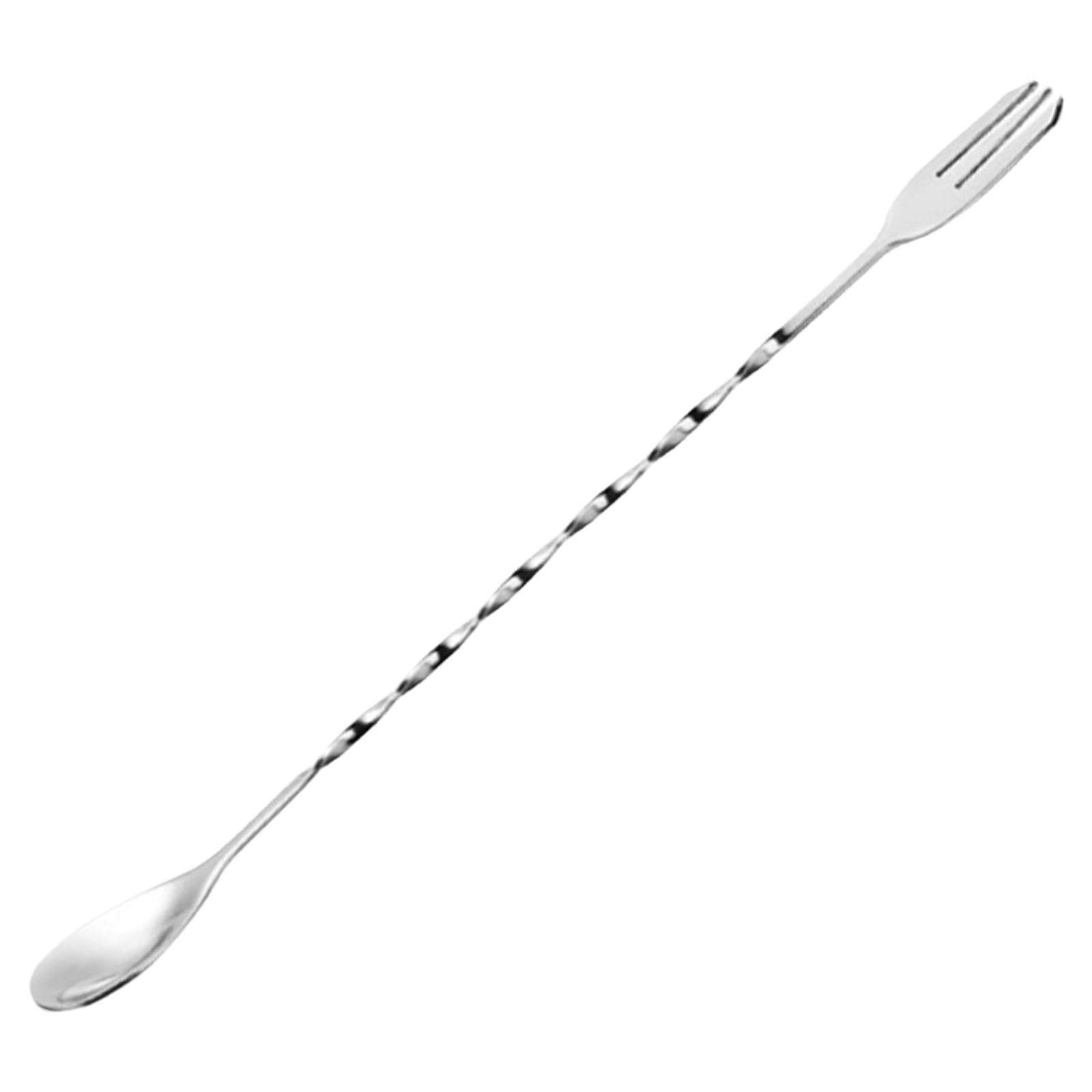 Tsophreniq Premium 304 Stainless Steel Stirring Spoon Double Ended Design Smooth Front for Coffee Cocktails Dessert Bartenders Spoon for Coffee and Ice Creams