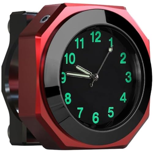 YeahBoom Motorraduhr für Lenker Wasserdicht,Motorrad Lenkeruhr,Fahrraduhr für Lenker,Lenkeruhr Motorrad,Motorrad-Uhren,wasserdichte Nachtleuchtende,Lenkerhalterung Uhr für Motorräder Elektrofahrzeuge