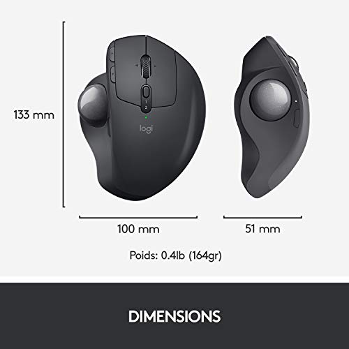 Souris trackball sans fil Logitech MX Ergo Graphite