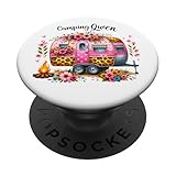 Photo Gallery camping queen camp, camper, per ragazze, con fiori rosa popsockets popgrip adesivo Photo Gallery camping queen camp, camper, per ragazze, con fiori rosa popsockets popgrip adesivo