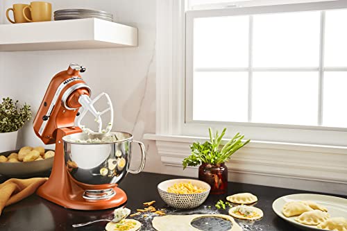 Image of KitchenAid Artisan Series 5 Quart Tilt Head Stand Mixer with Pouring Shield KSM150PS, Scorched Orange