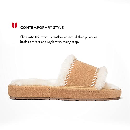 Minnetonka Loni Faux Fur Slippers For Women, Cinnamon, 10 M #TOP26