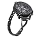 Produktbild NikoStore Bands für Gear S3 Frontier,Schwarz Damen Bling Edelstahl Armband für Samsung Galaxy Watch SM-R800 46mm,Uhrenarmband Wristband Zubehör für S3 Classic
