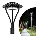 ADUB 100W LED Post Top Light with Photocell, ETL Listed Lamp Post Light Fixture, 5000K LED Post Light Outdoor, IP65 Commercial Pole Light for Parking Lot Yard Garden Street Area Lighting, 120-277V