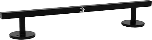 Teak Tuning Riel recto y cuadrado para diapasón, 10 pulgadas, construcción de acero sólido de alta calidad, acabado con recubrimiento en polvo mate