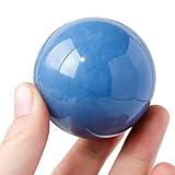 KCDFDVJFBM Blue Angel Crystal Sphere with Stand, Ball Decorative for...