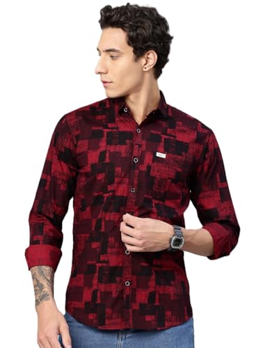 Image of Majestic Man Pure Cotton Printed Trendy & Comfortable Casual Shirt