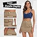 Zando Bodycon Hot Pink Mini Skirt Y2K High Waisted Cargo Skirt for Women with Pockets Dressy Casual Pink Denim Jean Skirt Small