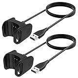 NANW Charger Compatible with Fitbit Charge 3, 2-Pack 3.3ft Replacement USB Charging Cable Cord with Cradle Dock Adapter Compatible with Fitbit Charge 3 Smartwatch
