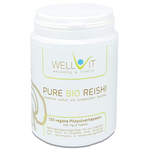 Pure Bio Reishi 120 cápsulas por 500 mg de Ling-Zhi, de la...