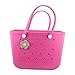 JinJing Beach Bag Accessories PVC Rubber Totes Inserts Charms for Bogg Bag Tartan