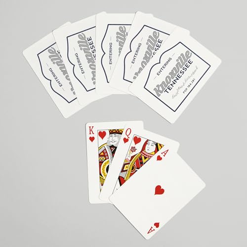 Baraja de Póker Knoxville Tennessee Azul 52 Cartas miniatura 7