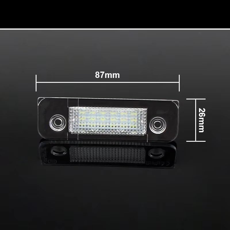 Luz de matrícula trasera lámpara de coche compatible con Ford Mondeo MK2 1996 5