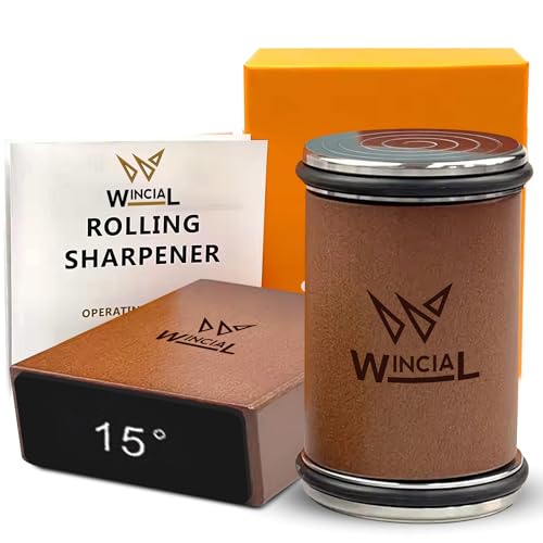 Wincial Rolling Knife Sharpener | Professional 15° Angle Man