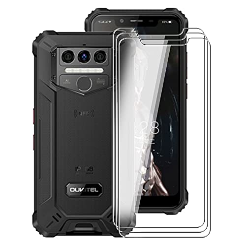 for Oukitel WP9 Screen Protector Tempered Galss, KJYF [3 Pack] High Clear [9H Hardness] [Bubble Free] Screen Tempered Glass Protective Film for Oukitel WP9 6.86 Inch.