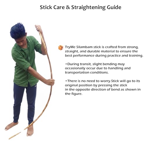 Image of Silambam | Kalaripayattu | Martial Arts Bo Staff Stick | Rattan Cane Stick Flexibile Clear Varnished 5 feet Red