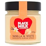 Black Milk Madagascan Vanilla & White Chocolate Spread 230g - Made In Italy - Bake or Spread - Gluten Free - Single Jar
