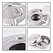 Lnrkai Outdoor Ashtray with Lid, Stainless Steel Modern Outdoor Ashtrays for Cigarettes, Patio Decorations Windproof Ash Tray Sets for Weed, Tabletop Office Home Decor (Silver, 1PC)
