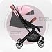 MoMi ESTELLE Reise Buggy Klein Zusammenklappbar - Kinderwagen Klappbar für Kinder bis 15kg ab 6 Monaten - Reisebuggy mit Liegefunktion - Kinderbuggy Leicht 7,5kg - 5-Punkt-Sicherheitsgurt