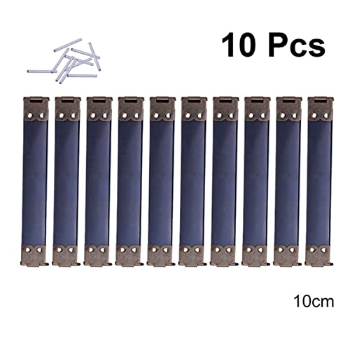 CORHAD 2 Sets Handtaschenscharnier-Set 10 cm Metallrahmen Für Lederhandtaschen Scharnier Geldbörsenzubehör Federclip Für Die Taschenherstellung 10 Stück * 2
