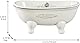 1 Stück Keramik Mini Klauenfuß Badewanne Seifenschale Vintage Decortative Seifenschale (stil02)