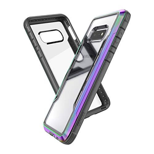 X-Doria Raptic Shield, Samsung Galaxy S10e (Formerly Defense Shield) - Military Grade Drop Tested, Anodized Aluminum, TPU, and Polycarbonate Protective Case, Samsung Galaxy S10e, Iridescent