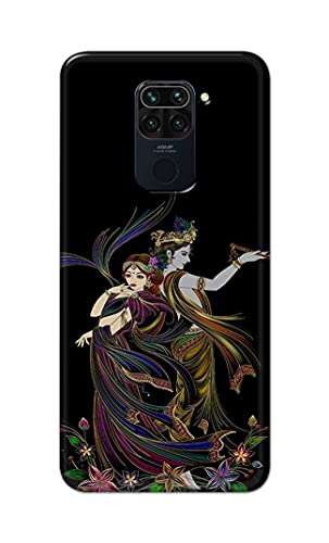 Image of Lord Radha and Krishna Hard Back Case Cover for Redmi Note 9 (6.53 inch) / Redmi 10X (4G) (6.53 inch) Back Cover -(J5) VNS2223