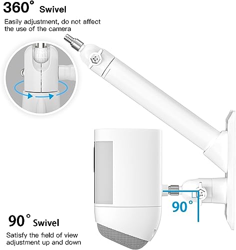 Soporte de pared compatible con R-ing Stick Up Cam Pro y Spotlight Plus 6