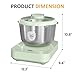 Sunvivi Electric Dough Maker with Weighing Function,5.2QT Dough Mixer with Ferment Function,Household Bread Maker Kitchen Flour Kneading Machine with Stainless Steel Bowl,Face-up Touch Panel