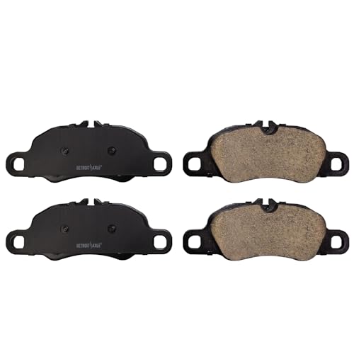 Image of Detroit Axle - Front Ceramic Brake Pads w /Hardware for Porsche 911