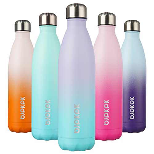 Image of BJPKPK 25 oz Insulated Water Bottle, Stainless Steel Flask, Leak Proof