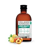 COLLAGEN SUPERDOSE BY GOLD COLLAGEN Joint Health - Collagene Integratore Liquido (75g in Formula), Vitamina C e D, Integratore Articolazioni Collagene e Acido Ialuronico Supporta Ossa e Muscoli, 300ml