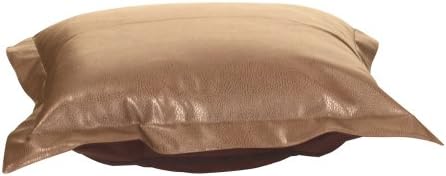 Howard Elliott Square Puff Ottoman Cushion Pillow Replacement Cover Exclusively Made for Howard Elliott Patio Puff Ottoman Furnitures, 100% Polyurethane Fabric Cover, Avanti Bronze