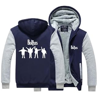 LAXES Sweat À Capuche À Manches Longues,The Beatles Impression en 3D Encapuchonné Sweat,Shirt DéContractéE des Sports Chandail,Cadeau de Noël-Blue and Grey||M - Les Beatles, Paul McCartney, John Lennon, RIngo Starr, George Harrison