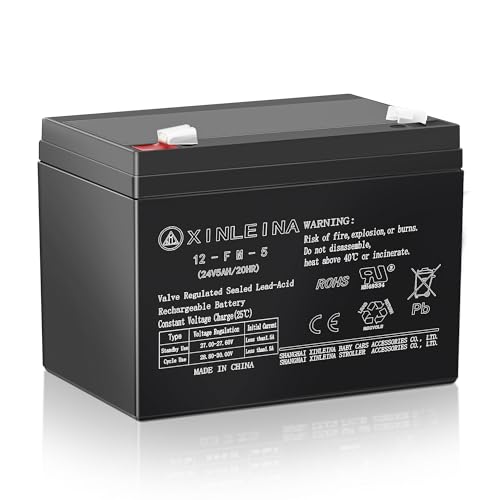 Image of ANPABO 24V 5Ah Battery for Ride On Toys, Rechargeable Pack, F2 Terminal