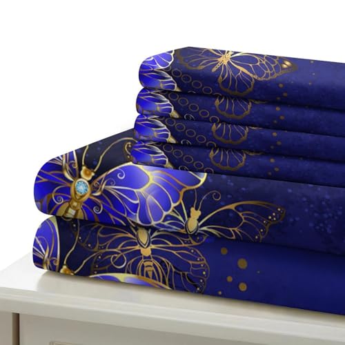 Parure de lit papillon 140x200 housse de couette enfant garçon ado microfibre douce 3D - 7